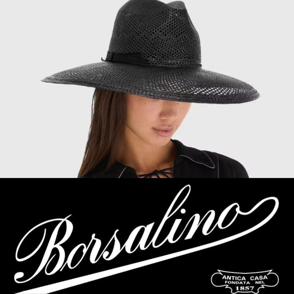 Elegant Black Wide-Brim Hat